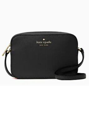 Kate Spade - Staci Saffiano Leather Mini Camera Bag, Black